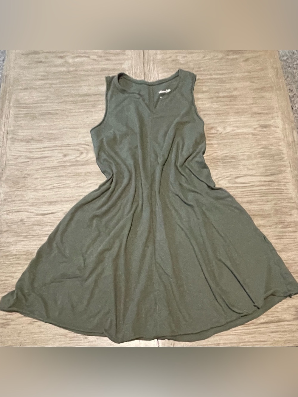 Universal Thread women’s 100% cotton dress, medium, army green